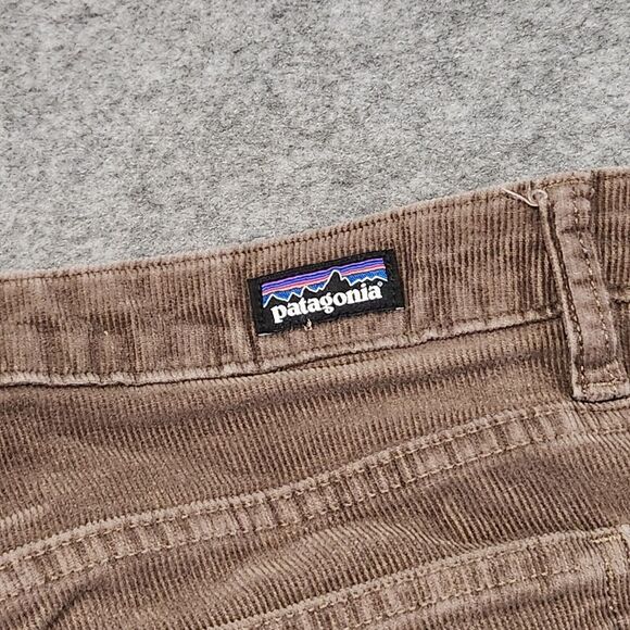 Patagonia Womens 32 Organic Cotton Everyday Cords Brown Corduroy Pants 32x28 - Picture 15 of 16